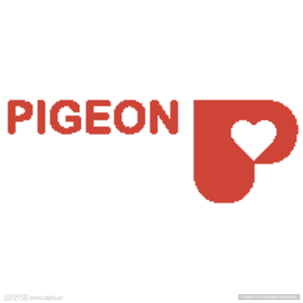 PIGEON贝亲标志矢量图