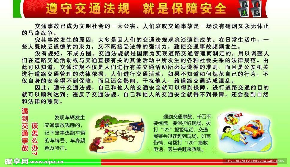 交通法规宣传栏