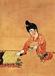 弈棋仕女图