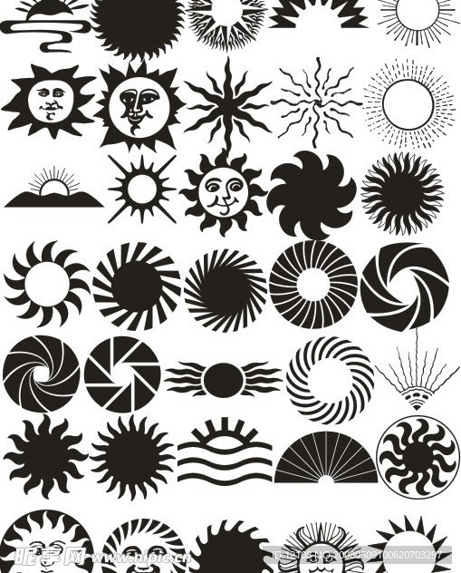 太阳图案