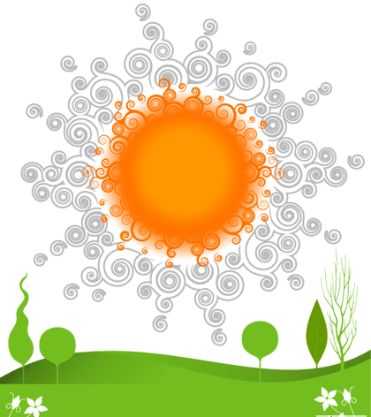 矢量图－太阳