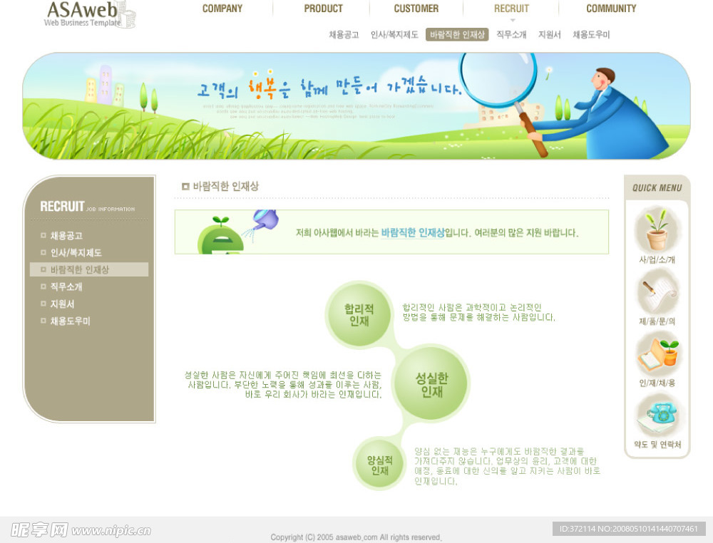电子产品类韩国网页模板