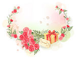淡雅花边图框
