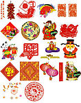 中国春节传统矢量素材20例