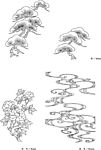 线描植物花卉