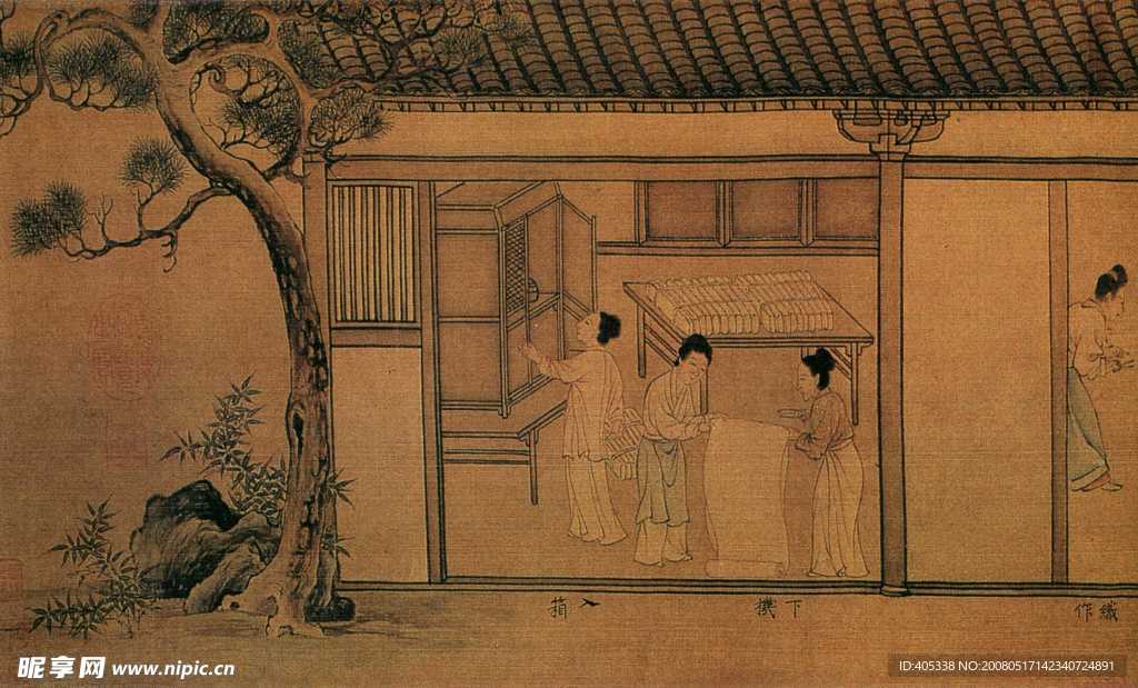 蚕织图二
