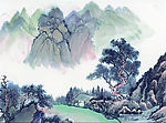 山水水墨画