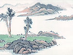 山水水墨画