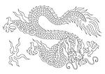 线描龙纹