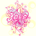 love花纹