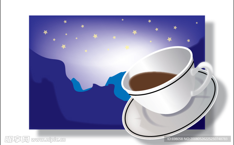 矢量咖啡杯