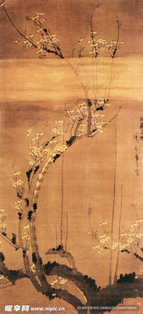烟笼玉树图