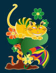 可爱的卡通猫