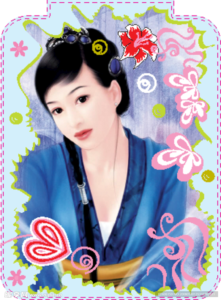 镜子花纹