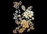 常用花朵金色矢量花纹