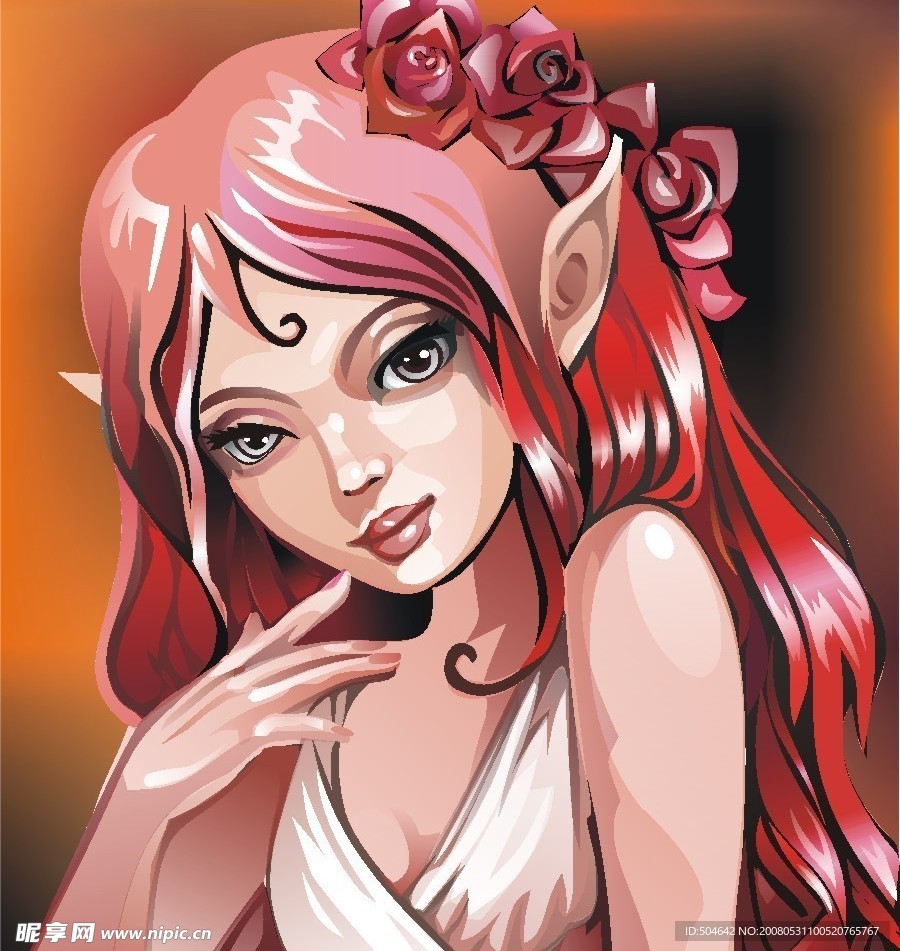 矢量美女