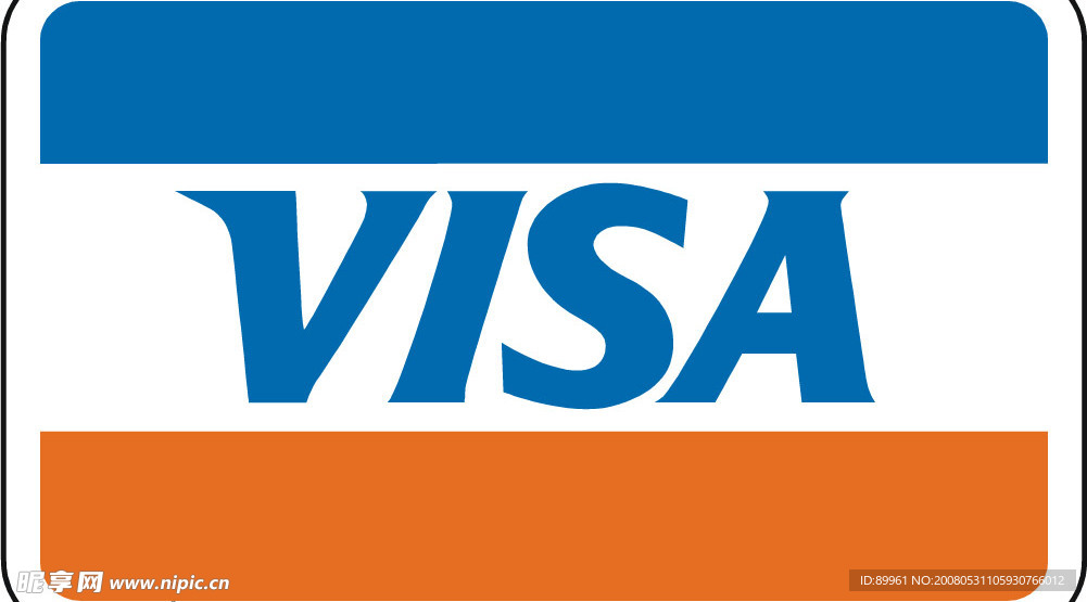 VISA威士信用卡矢量标志