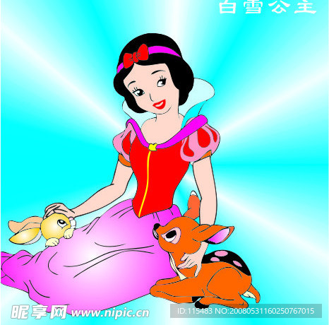 矢量白雪公主