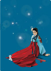 矢量古典美女