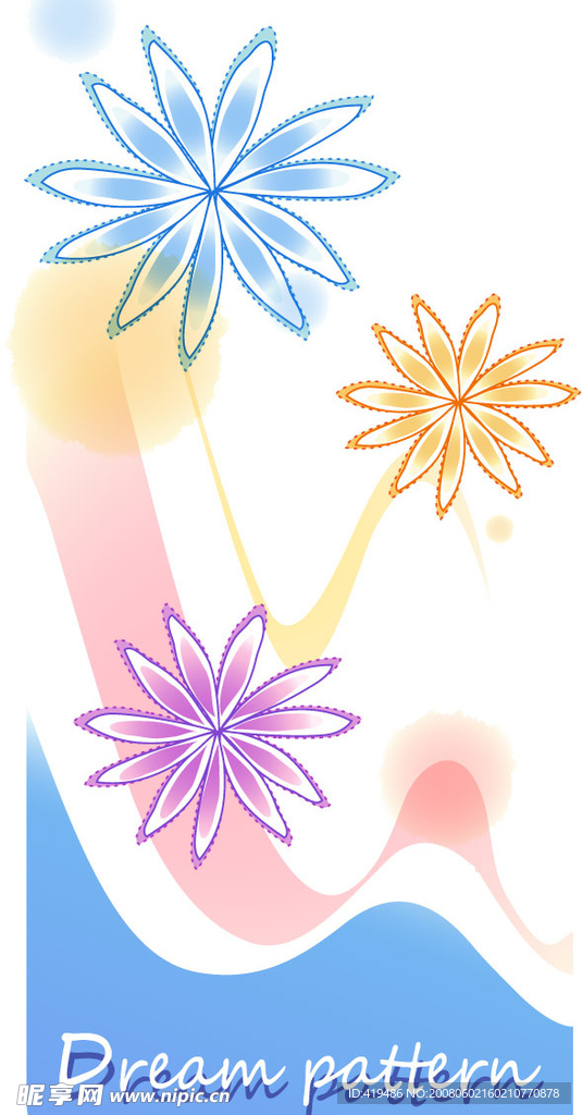 AI矢量花纹背景(17)
