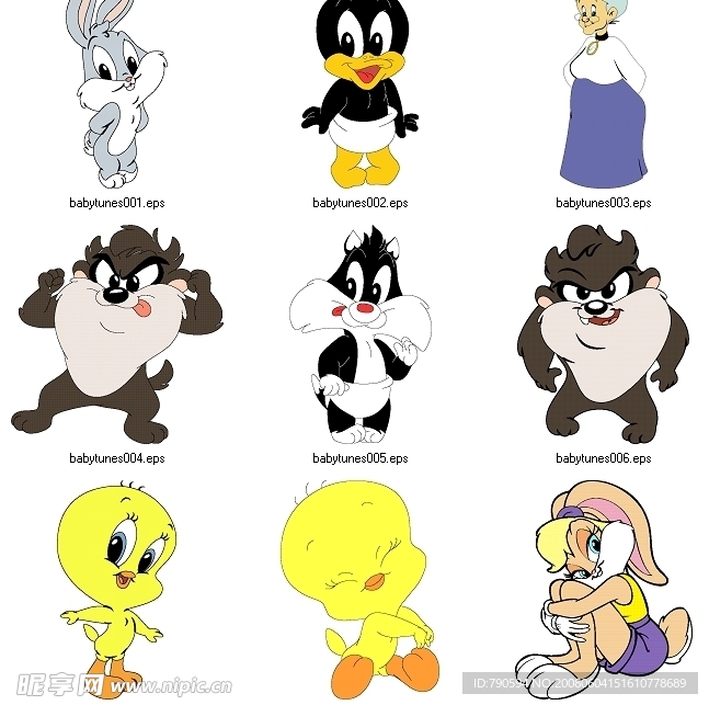 可爱宝宝 Baby Looney Tunes 卡通人物