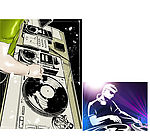 正在打碟的DJ