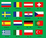 2008年欧洲杯参赛国国旗