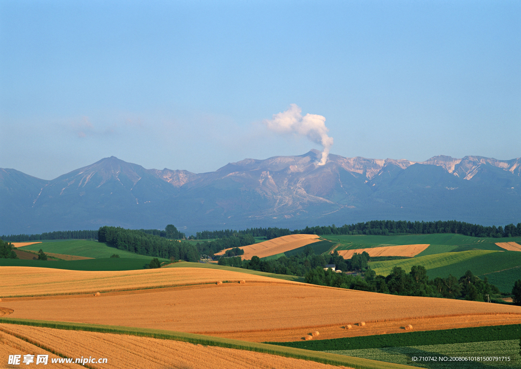 自然风景 田园 山脉