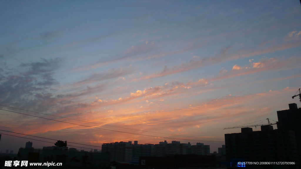 傍晚的天空