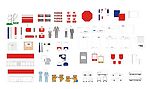 VI办公用品类矢量图