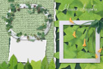 超漂亮的花样画框模板10