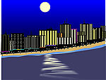 城市建筑物夜景