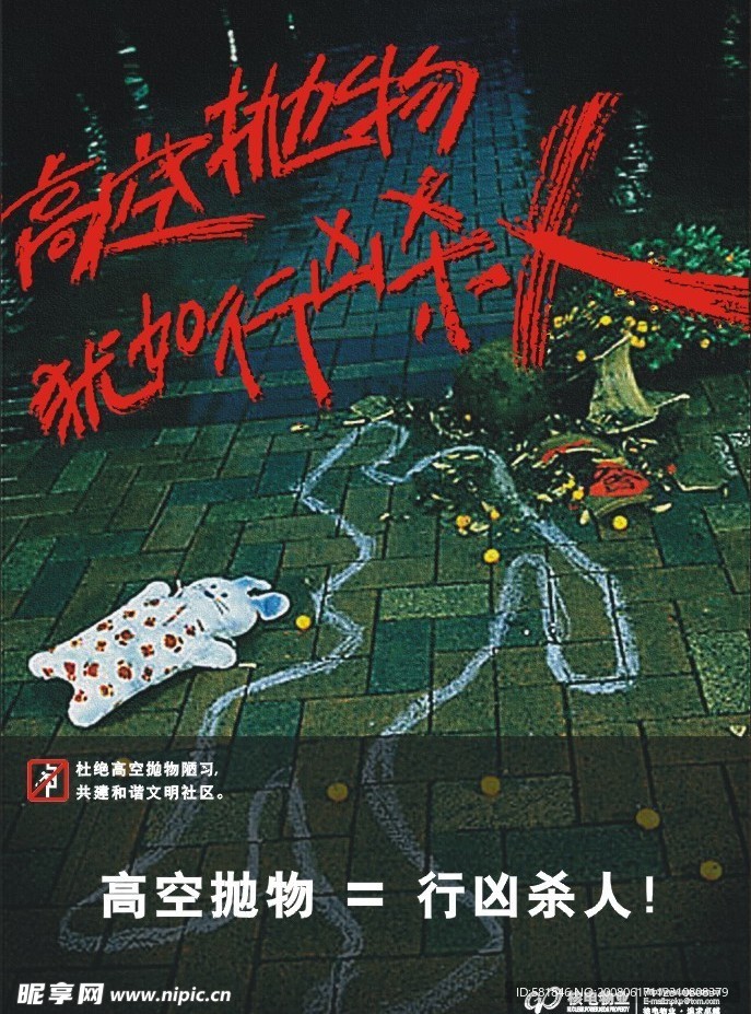 高空抛物海报２