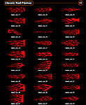 100款经典红色火焰矢量素材27-53(EPS AI)
