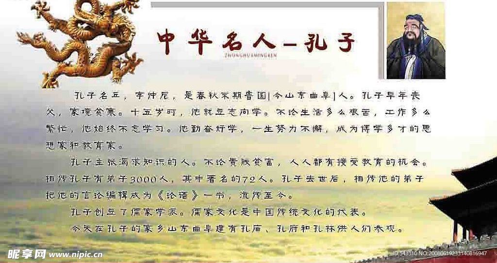 中华名人-孔子