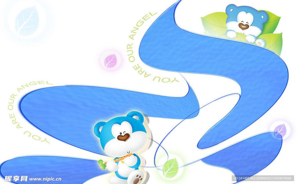 超可爱儿童相册模板——卡通熊猫