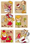 时尚儿童人物插画