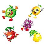 5种卡通造型水果