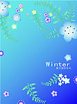 节气矢量图  夏日里的冬天