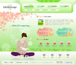 清新脱俗的网页模板