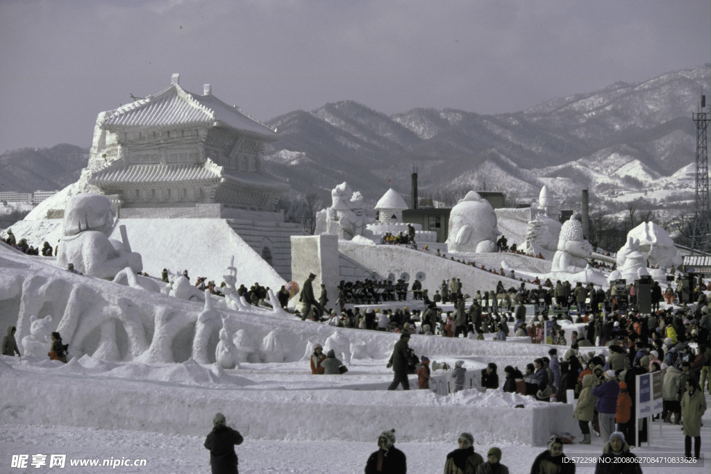 韩国雪景