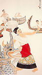 中国画《舞》