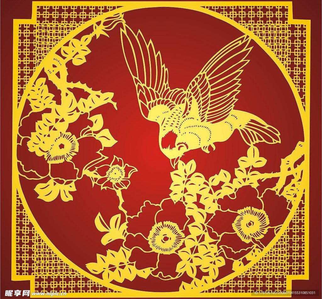 中国古典鸟语花香图