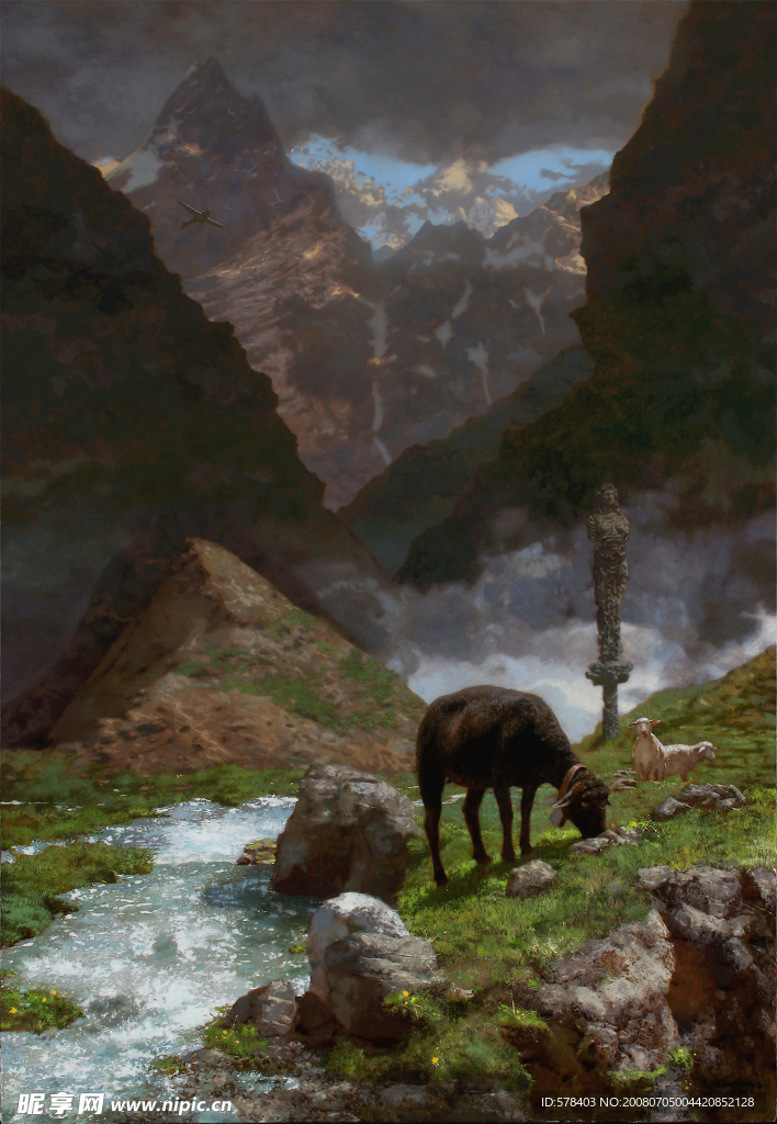 风景油画作品