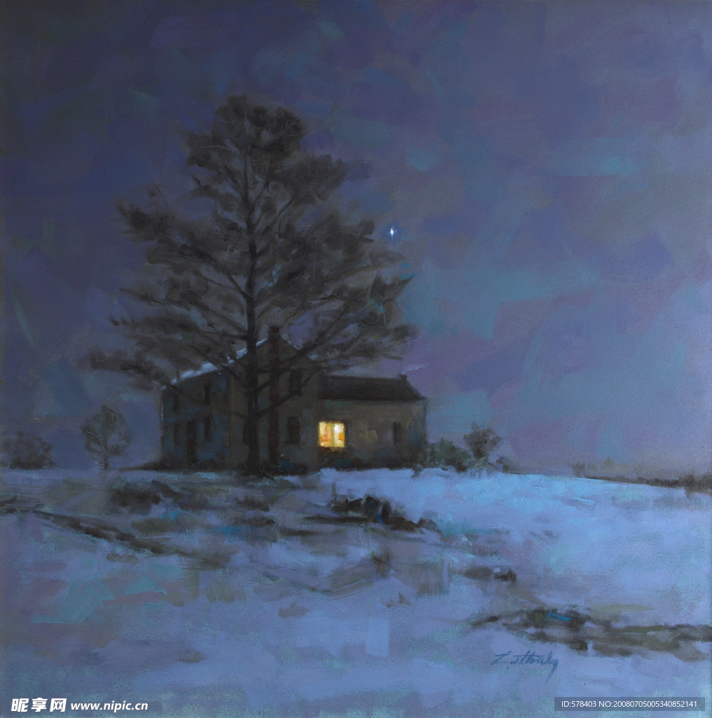 风景油画作品