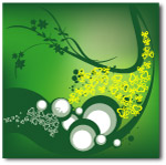 绿色调图藤纹理