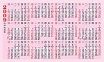 全新名片格式的09年日历