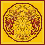 中国古典双凤戏牡丹