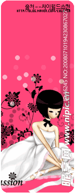 韩国唯美女生书签03