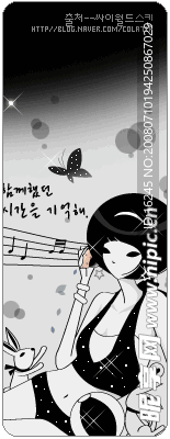 韩国唯美女生书签04